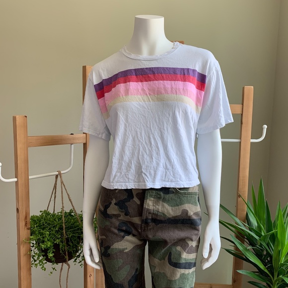 Sold🙌Sundry striped colorful tee - Picture 2 of 7
